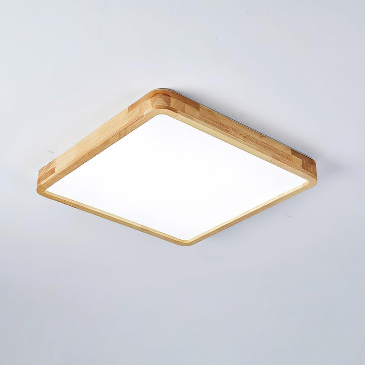 Drewniane Geometriczne Oświetlenie Sufitowe