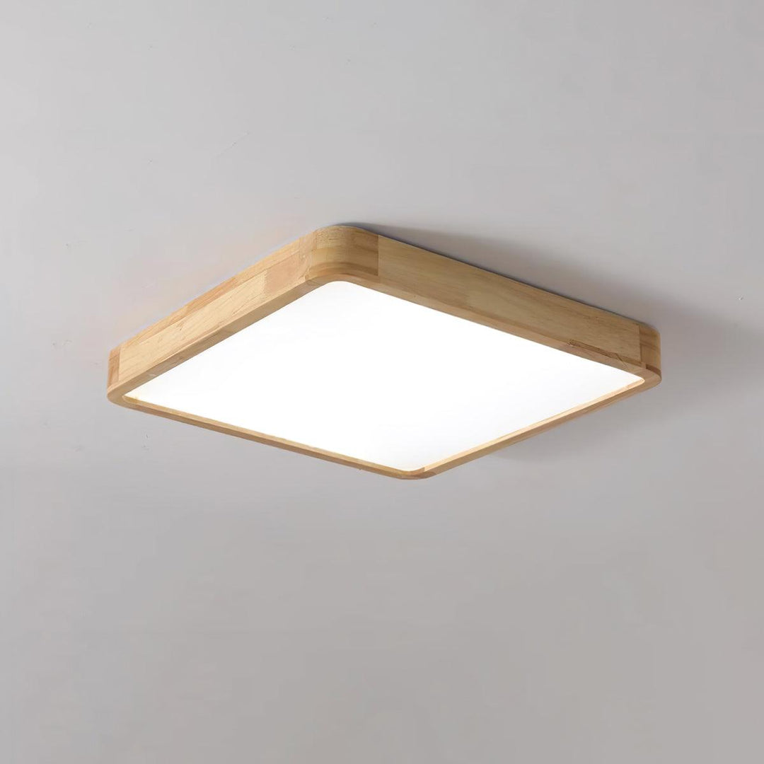Drewniane Geometriczne Oświetlenie Sufitowe