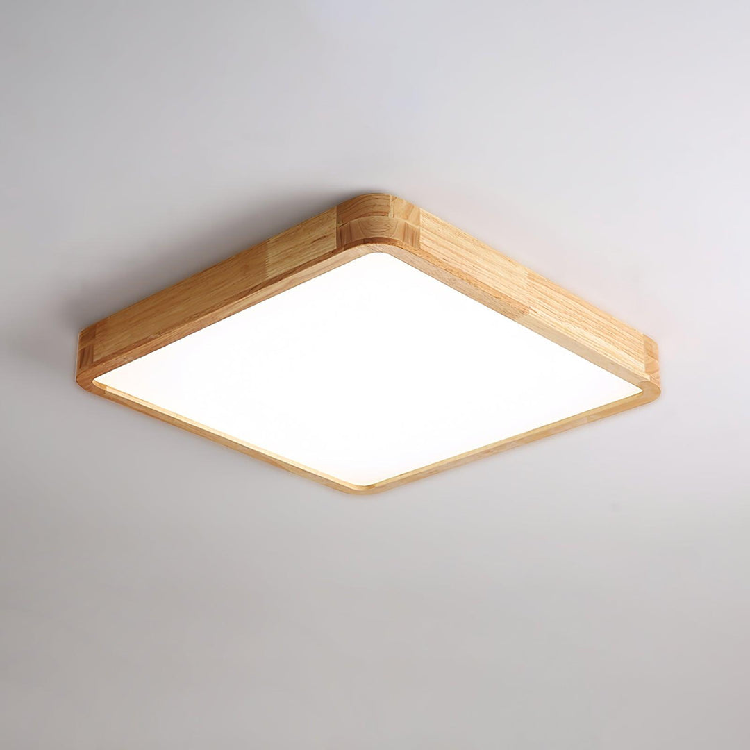 Drewniane Geometriczne Oświetlenie Sufitowe