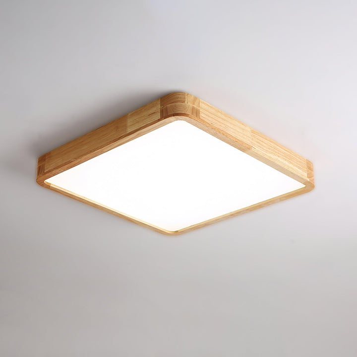 Drewniane Geometriczne Oświetlenie Sufitowe