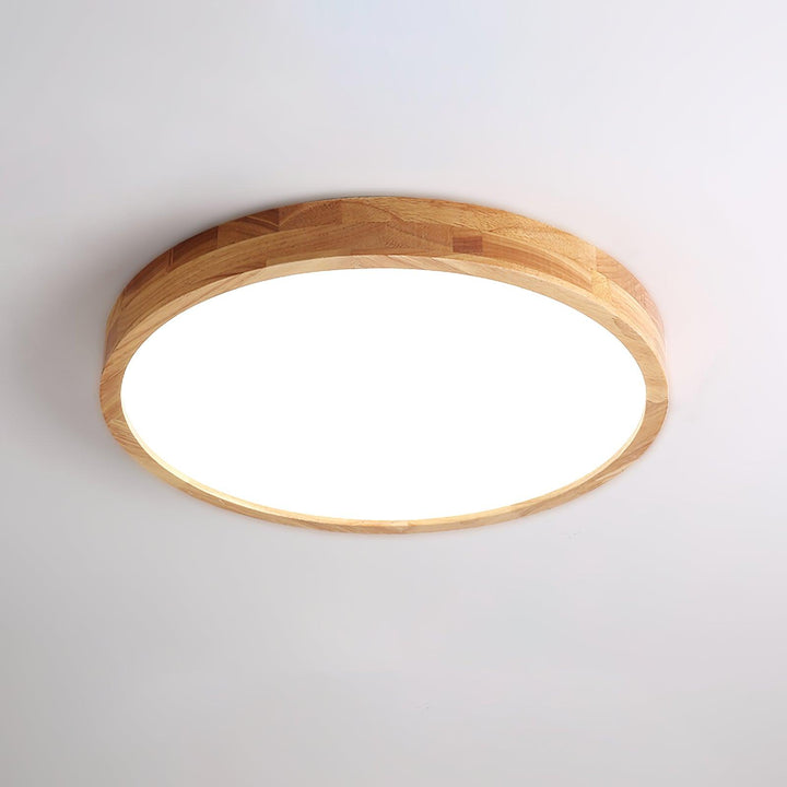 Drewniane Geometriczne Oświetlenie Sufitowe
