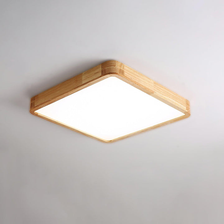 Drewniane Geometriczne Oświetlenie Sufitowe