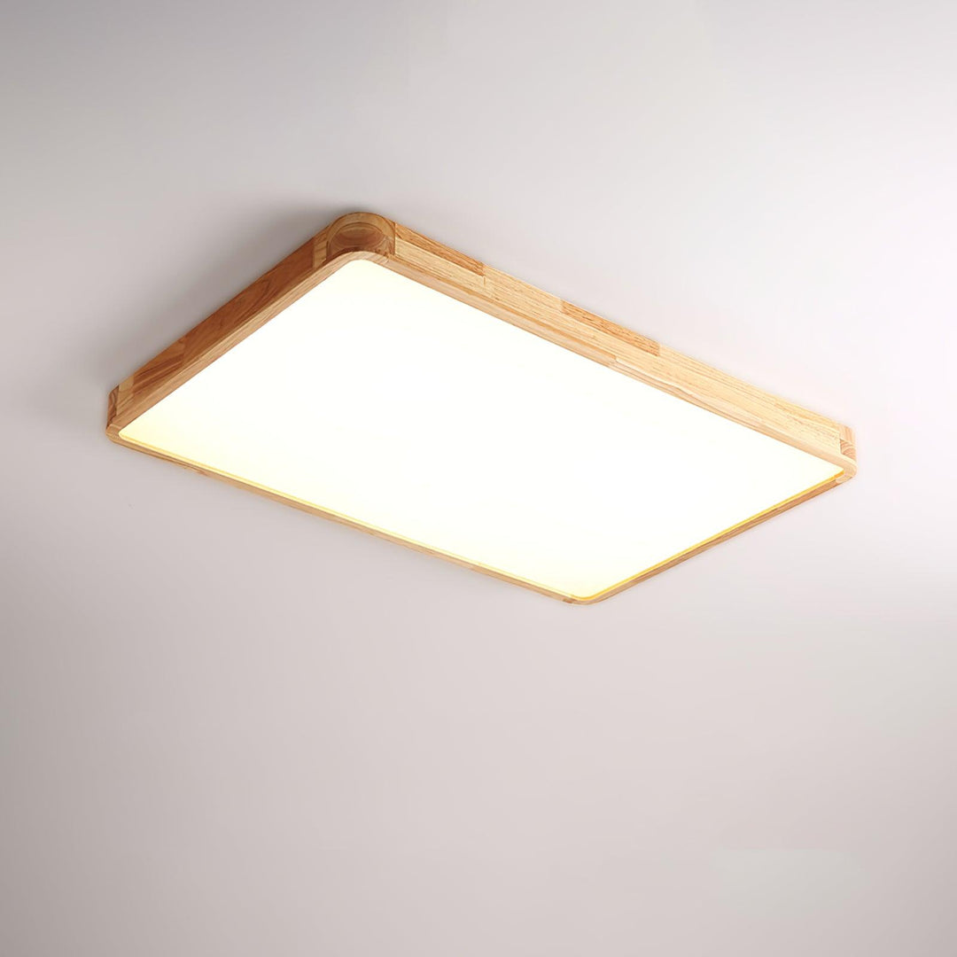 Drewniane Geometriczne Oświetlenie Sufitowe