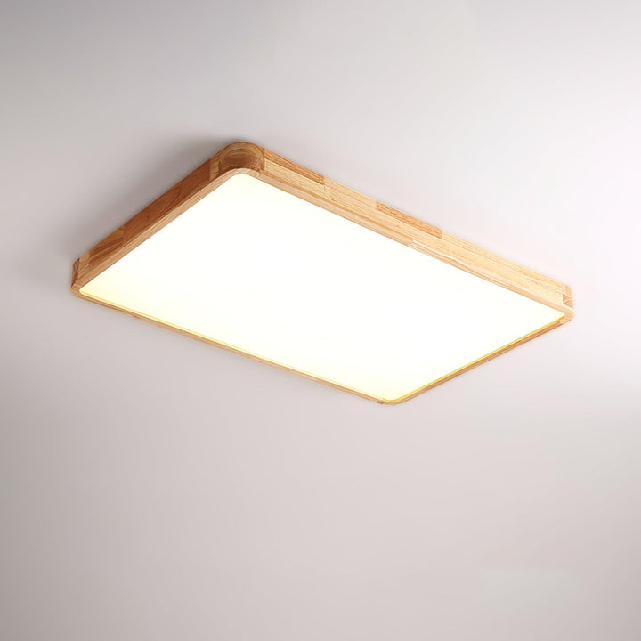Drewniane Geometriczne Oświetlenie Sufitowe
