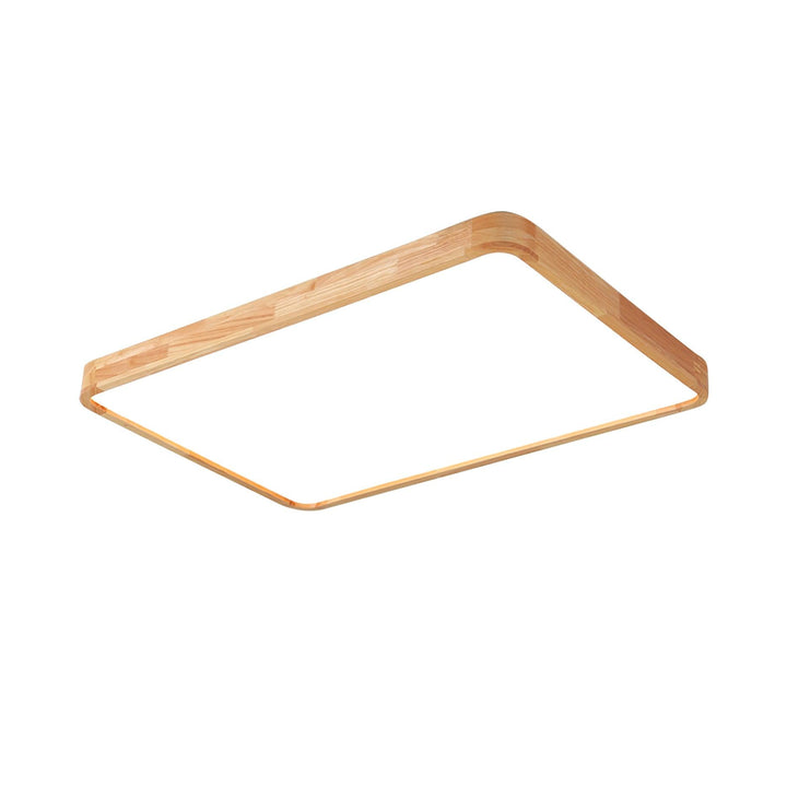 Drewniane Geometriczne Oświetlenie Sufitowe