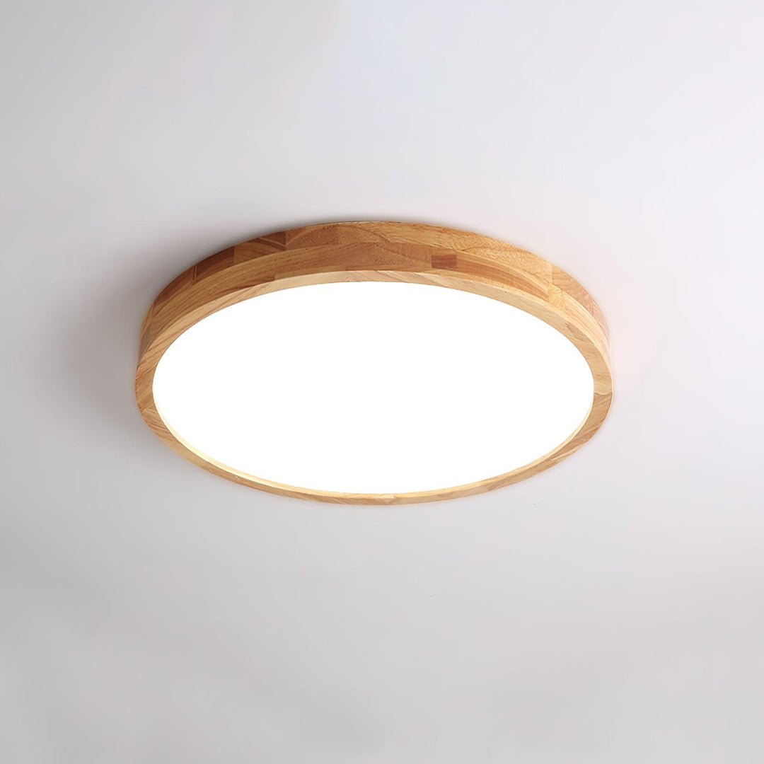 Drewniane Geometriczne Oświetlenie Sufitowe
