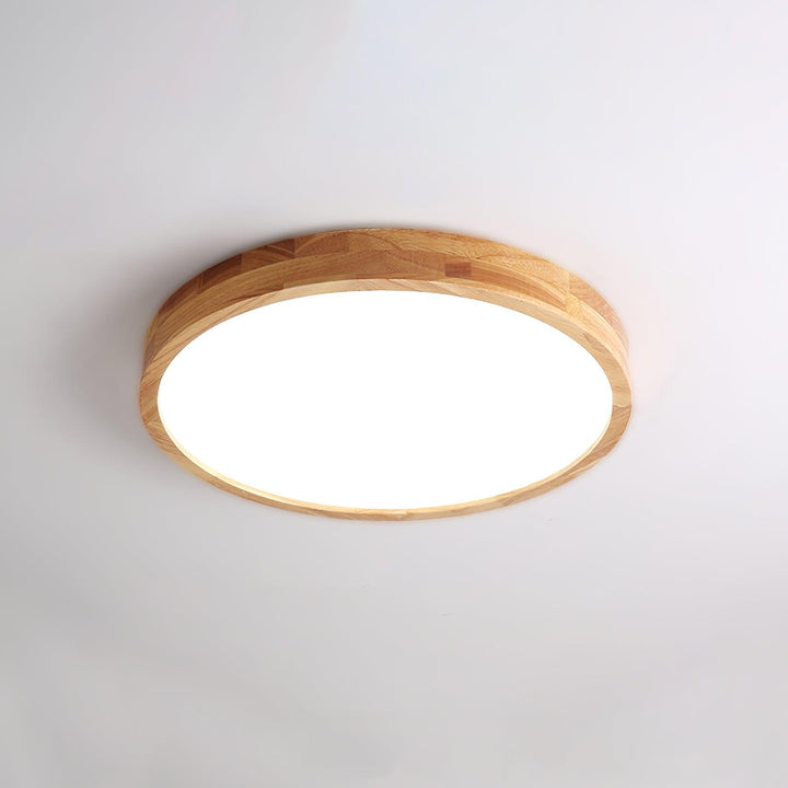 Drewniane Geometriczne Oświetlenie Sufitowe