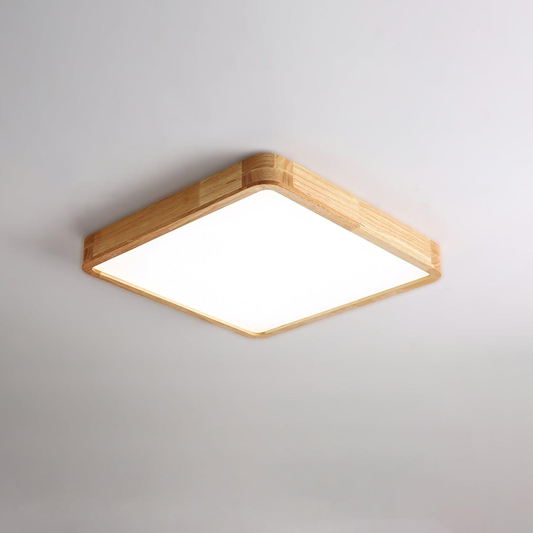 Drewniane Geometriczne Oświetlenie Sufitowe