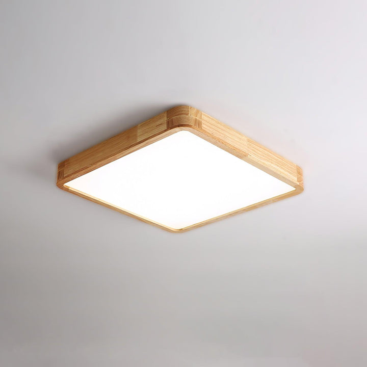 Drewniane Geometriczne Oświetlenie Sufitowe