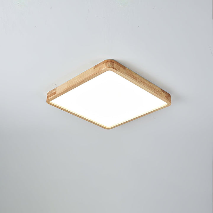 Drewniane Geometriczne Oświetlenie Sufitowe