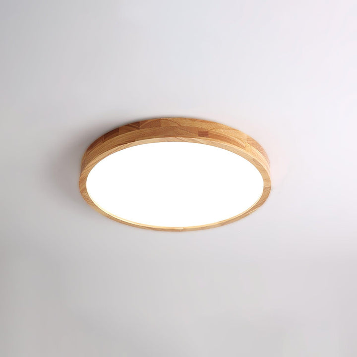 Drewniane Geometriczne Oświetlenie Sufitowe