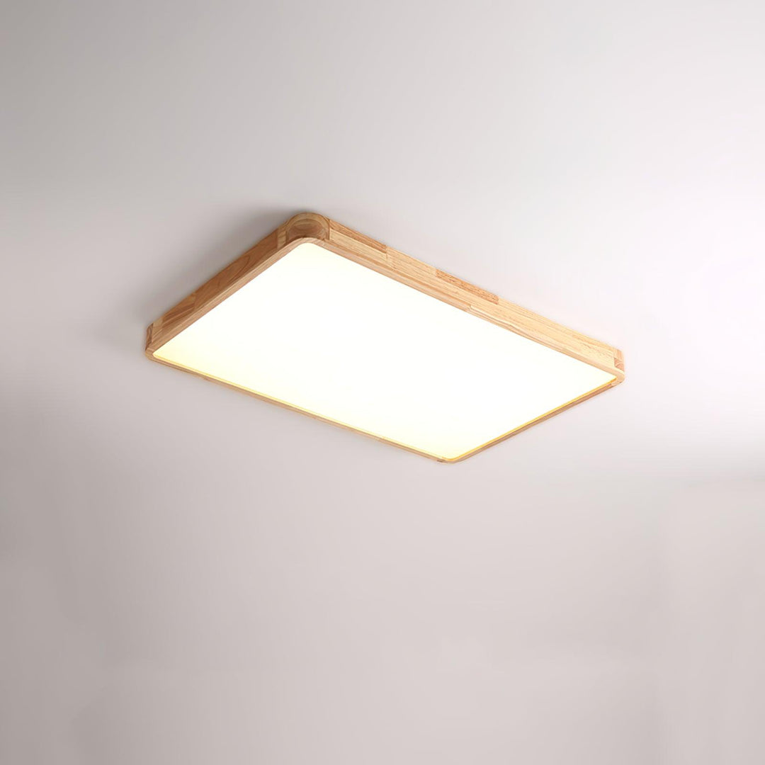 Drewniane Geometriczne Oświetlenie Sufitowe