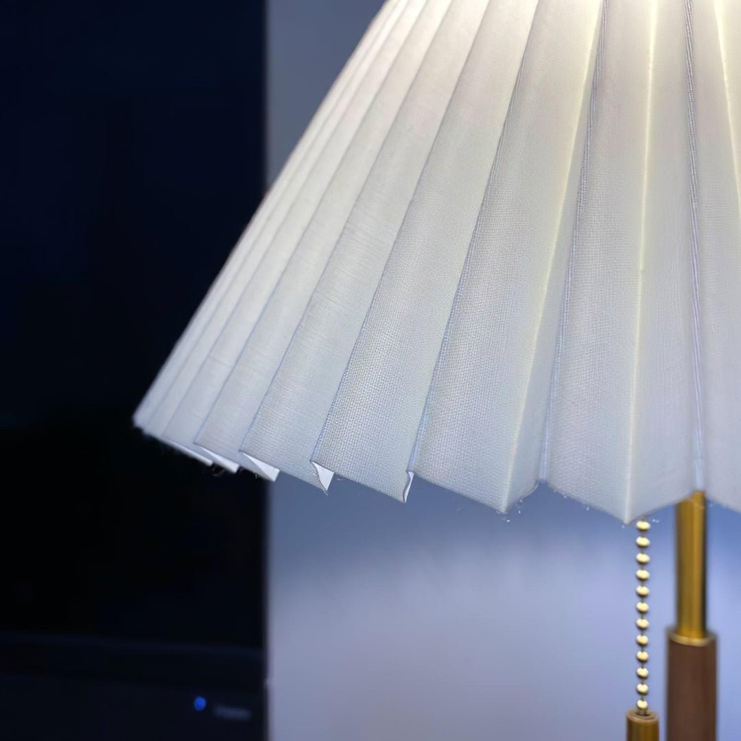 Drewniana Lampa Stołowa Retro