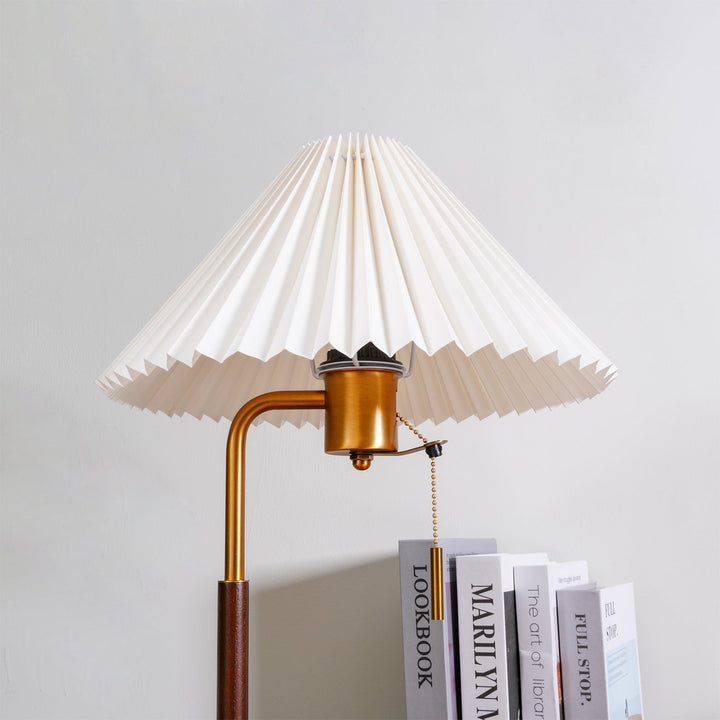 Drewniana Lampa Stołowa Retro