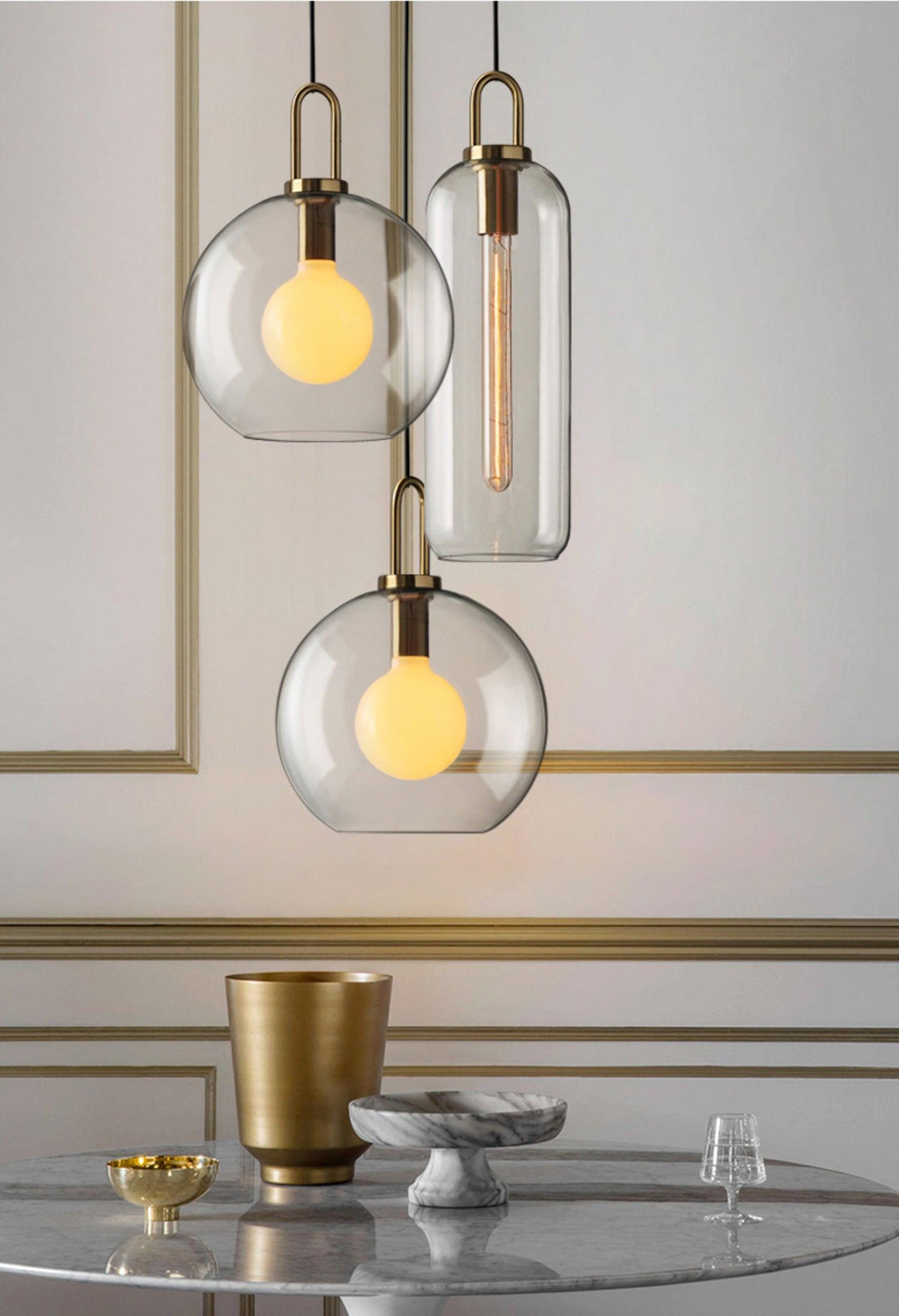 Szklana Lampa Wisząca