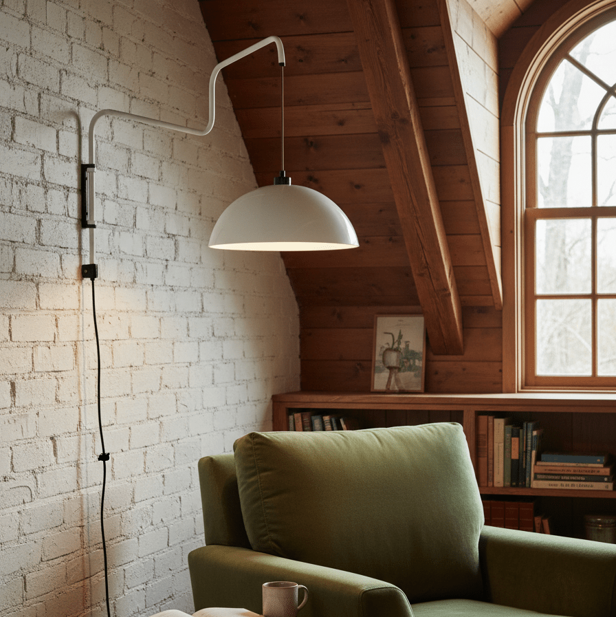 Lampa Ścienna Elio z wtyczką