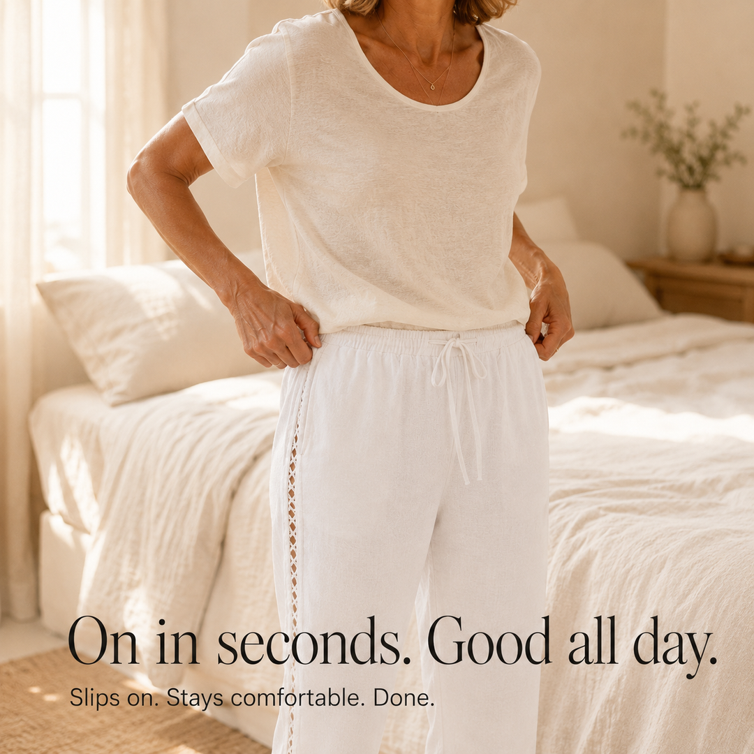 Lunava – Spodnie Capri z koronkowymi bokami dla kobiet