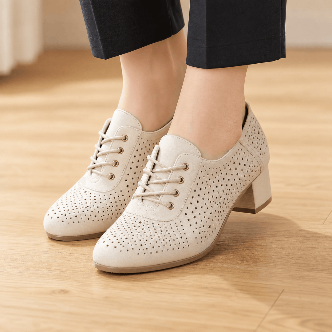 Aerella – Kobiece Oddychające Perforowane Buty na Słupku