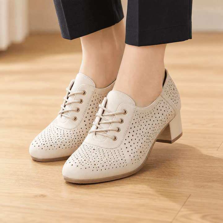 Aerella – Kobiece Oddychające Perforowane Buty na Słupku