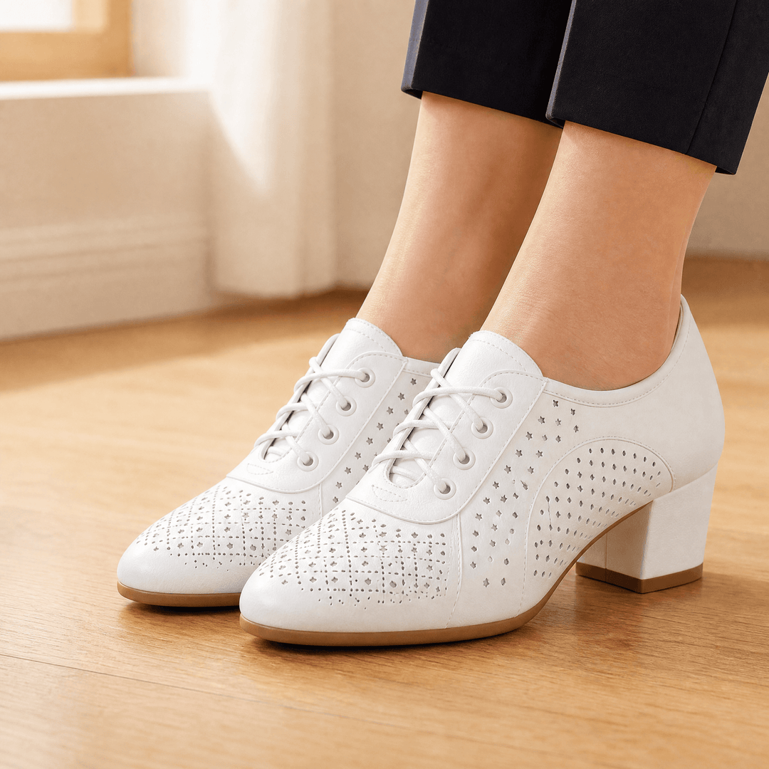 Aerella – Kobiece Oddychające Perforowane Buty na Słupku