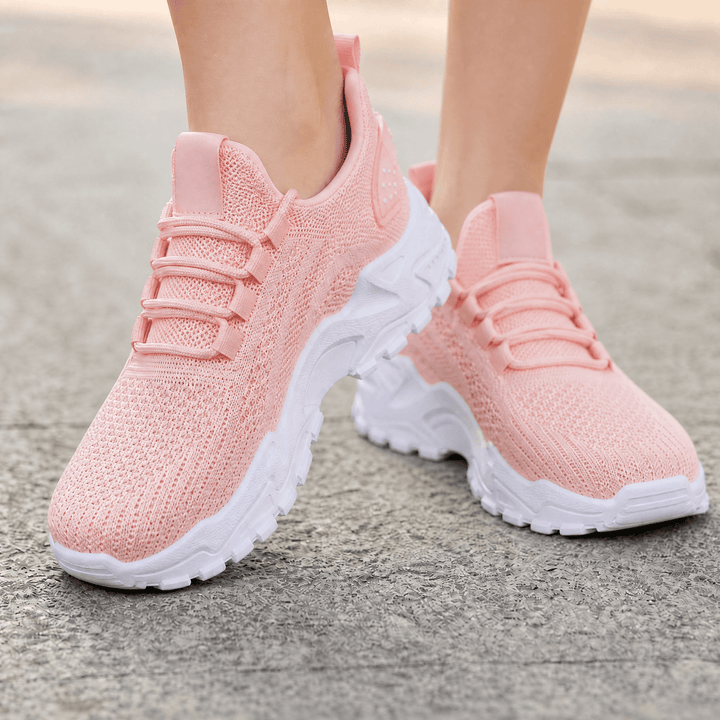 Aerloom – Damskie Oddychające Sneakersy Dzianinowe na Całodniowy Komfort