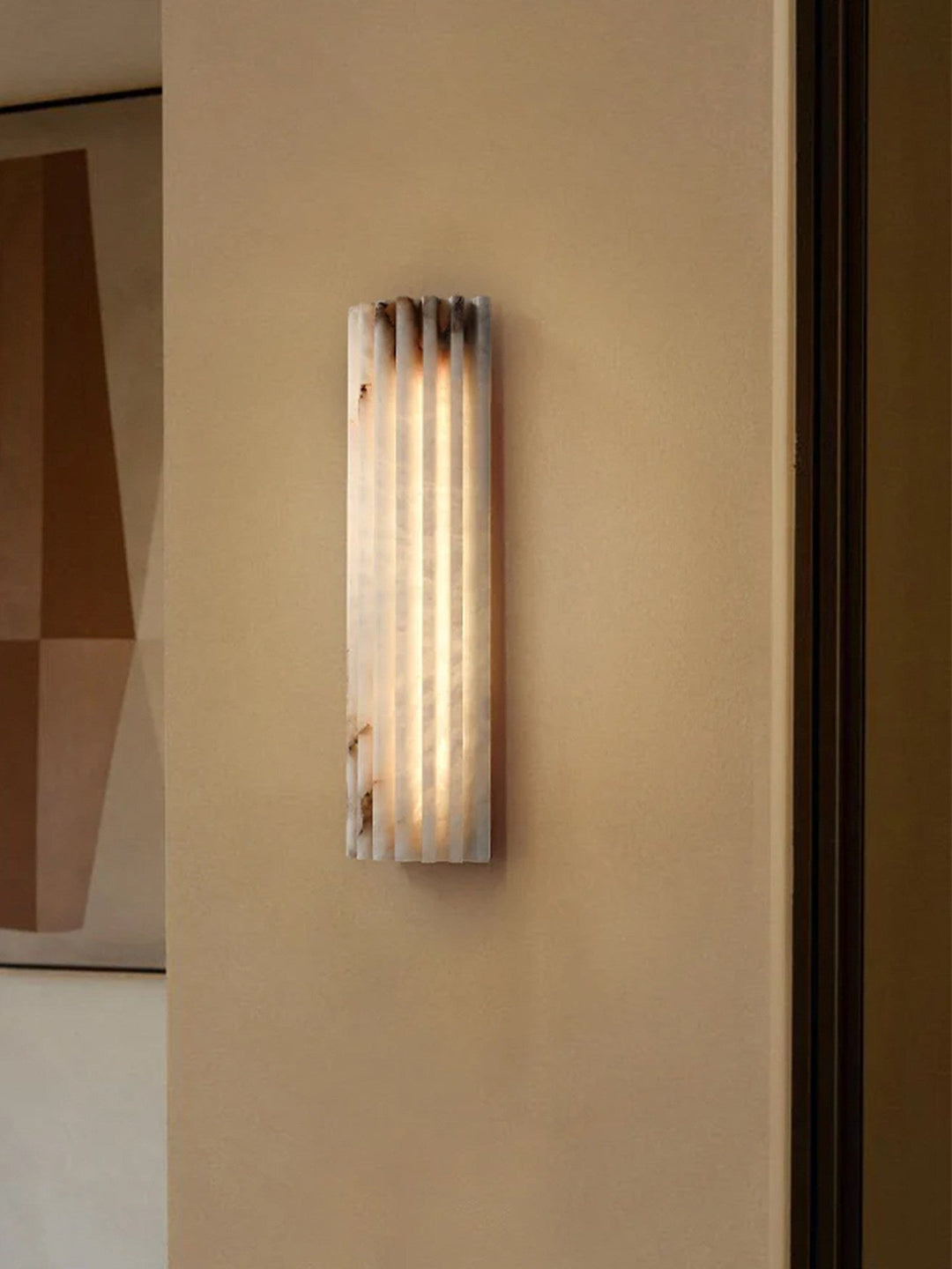 Alvia Alabastrowa Lampa Ścienna