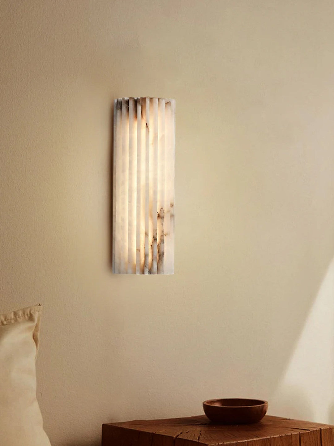 Alvia Alabastrowa Lampa Ścienna