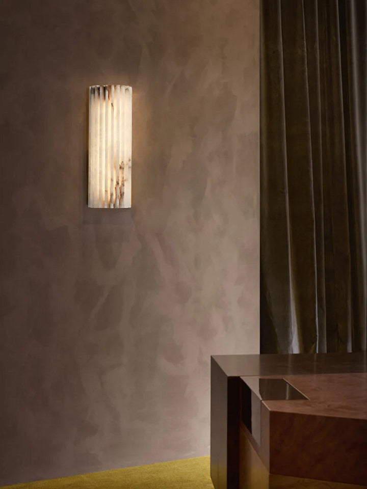 Alvia Alabastrowa Lampa Ścienna