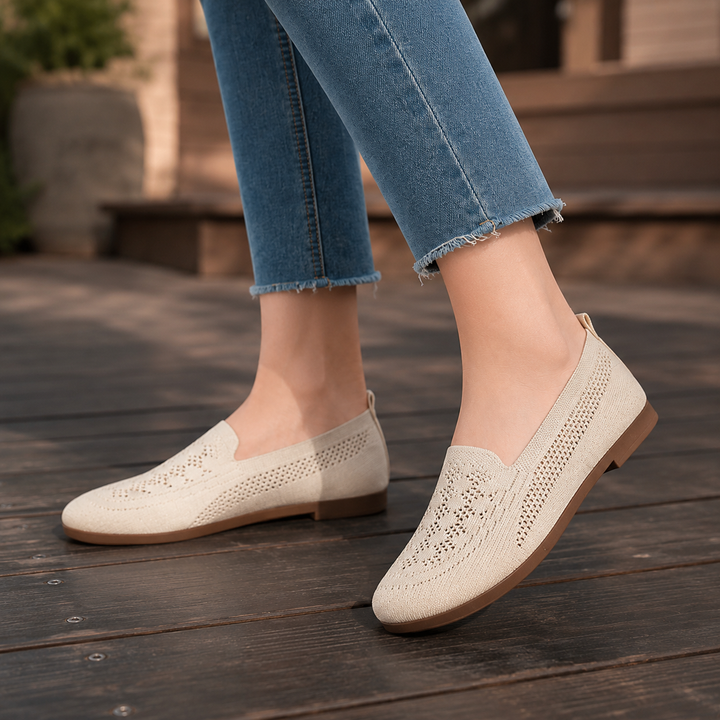 Widloom – Sneakersy Slip-On z Szerokim Noskiem