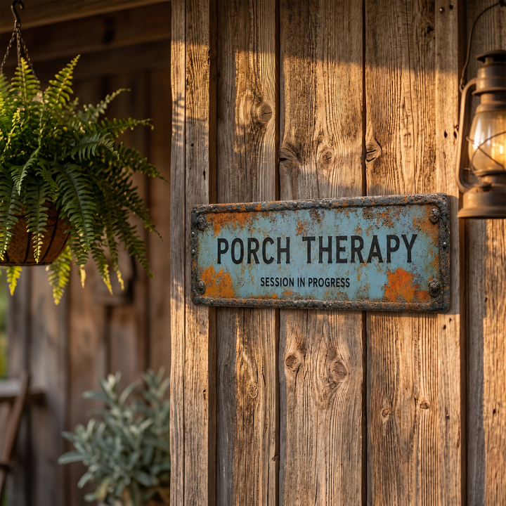 Porchly – Tablica Terapeutyczna na Werandzie w Stylu Vintage