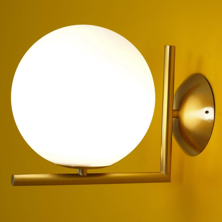 Lampa Ścienna z Opalizowanego Szkła
