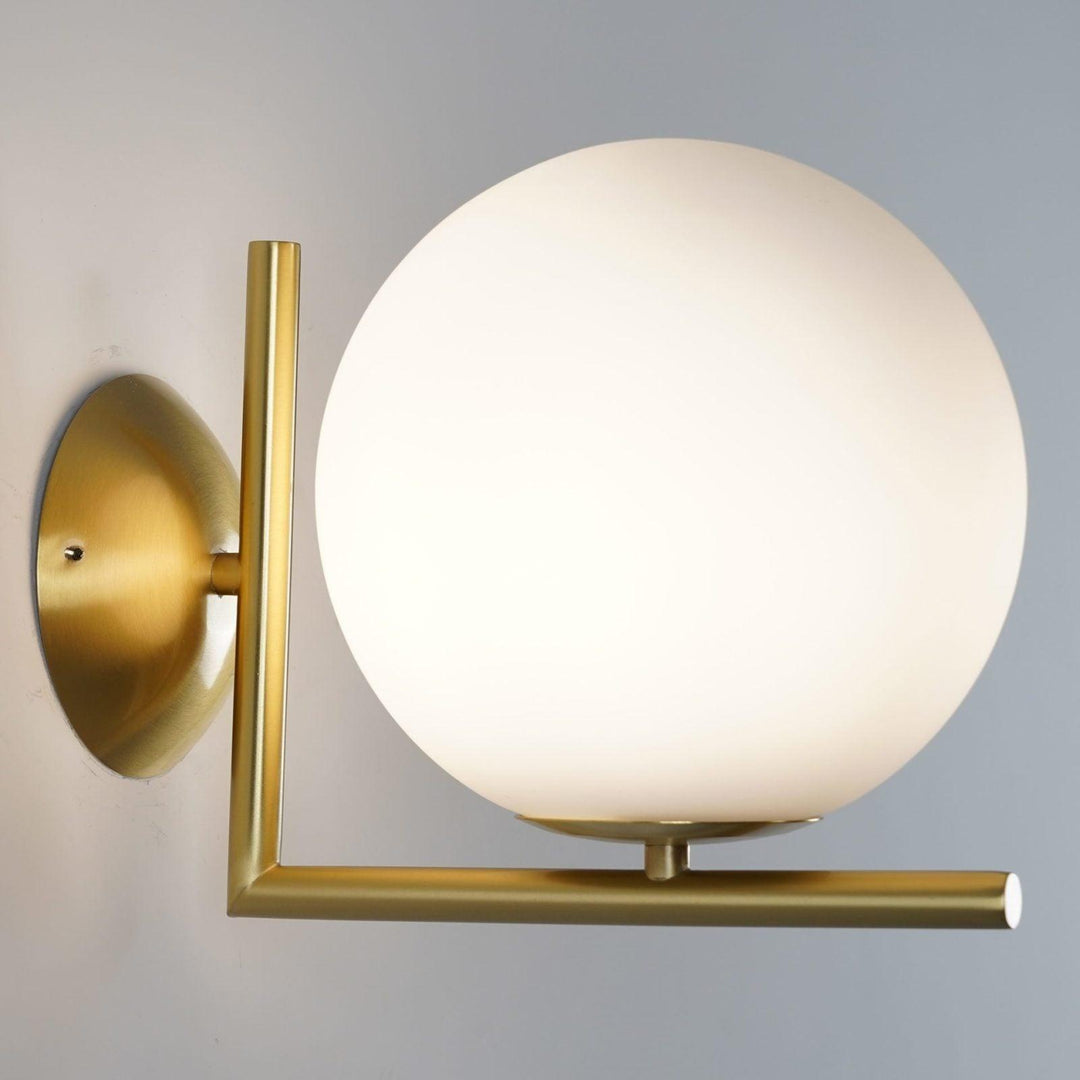 Lampa Ścienna z Opalizowanego Szkła