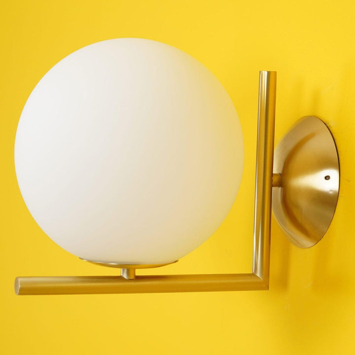 Lampa Ścienna z Opalizowanego Szkła