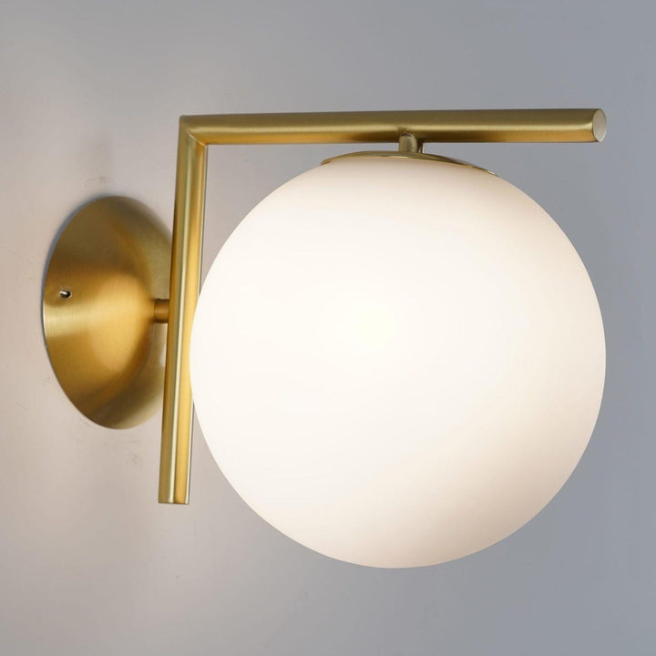 Lampa Ścienna z Opalizowanego Szkła