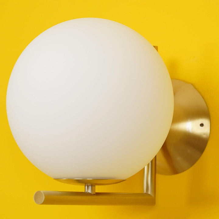 Lampa Ścienna z Opalizowanego Szkła