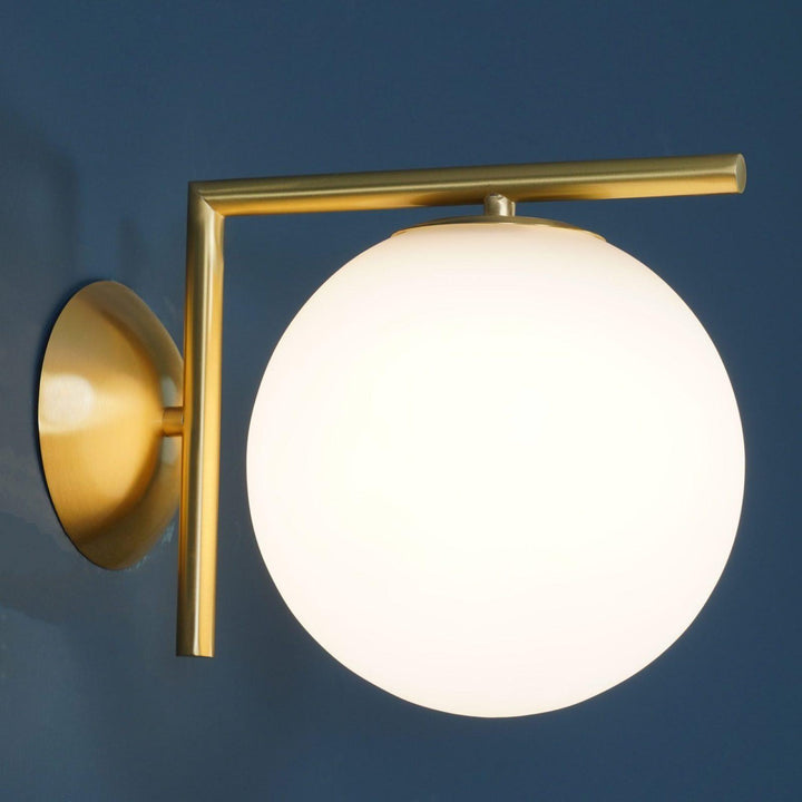 Lampa Ścienna z Opalizowanego Szkła