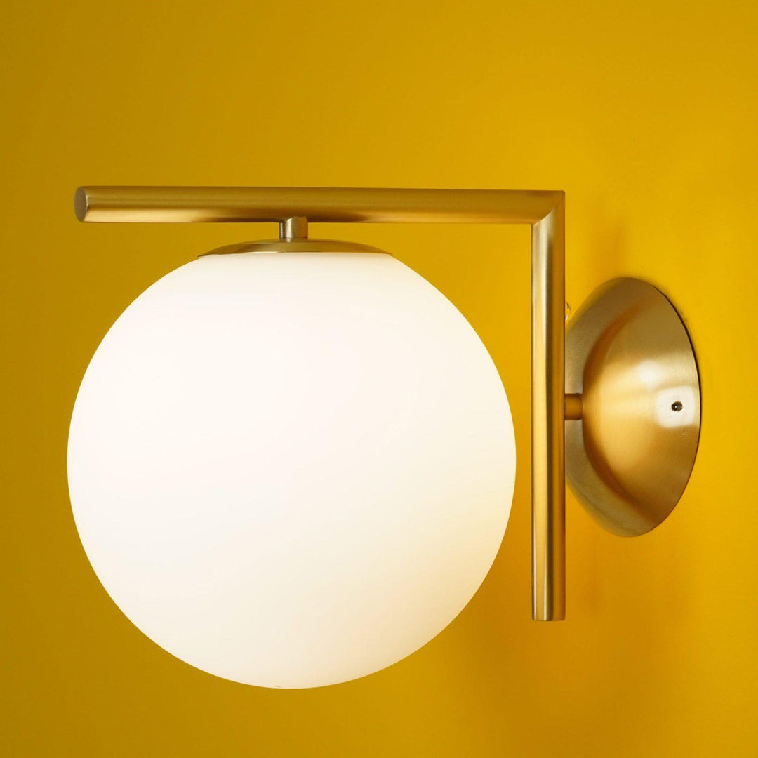 Lampa Ścienna z Opalizowanego Szkła