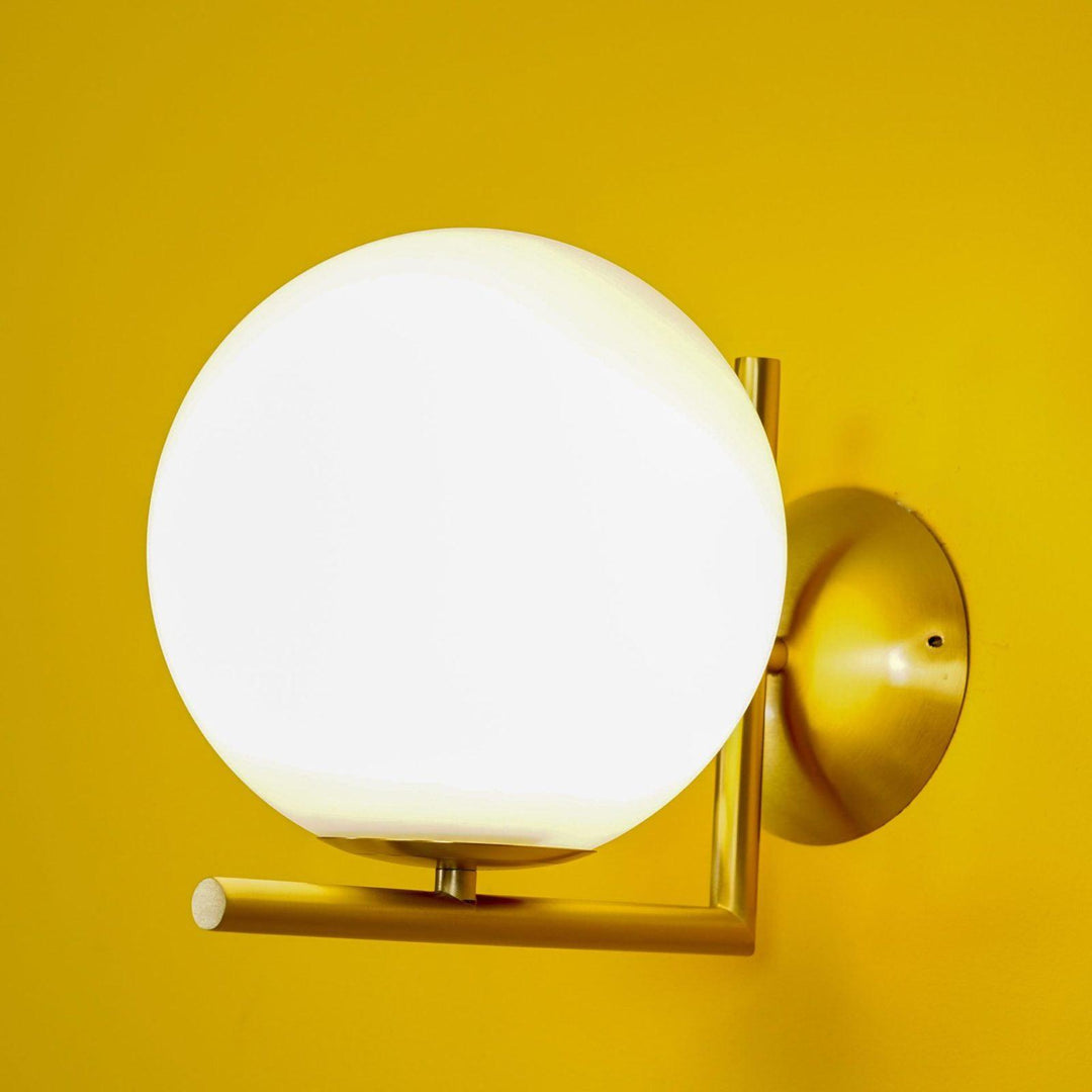 Lampa Ścienna z Opalizowanego Szkła