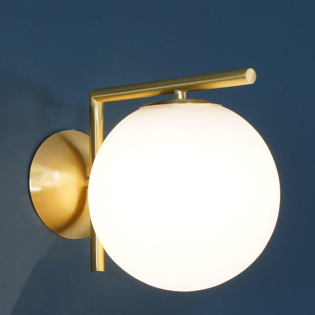Lampa Ścienna z Opalizowanego Szkła