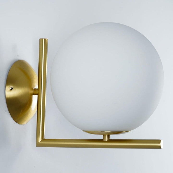 Lampa Ścienna z Opalizowanego Szkła