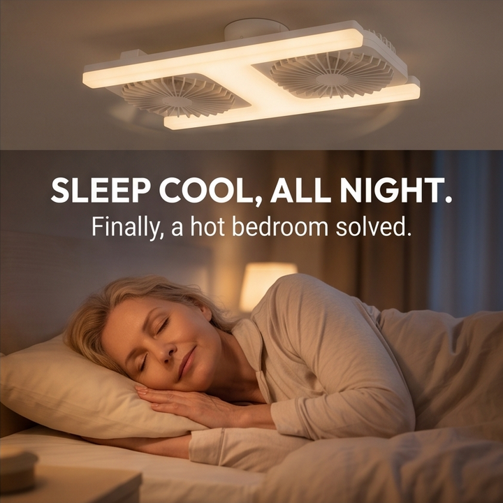 Breezo – Wentylator sufitowy wkręcany z lampą LED