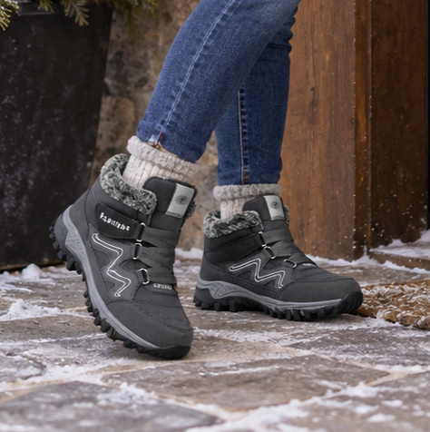 Cozywalk – Botki za kostkę z ociepleniem i antypoślizgową podeszwą