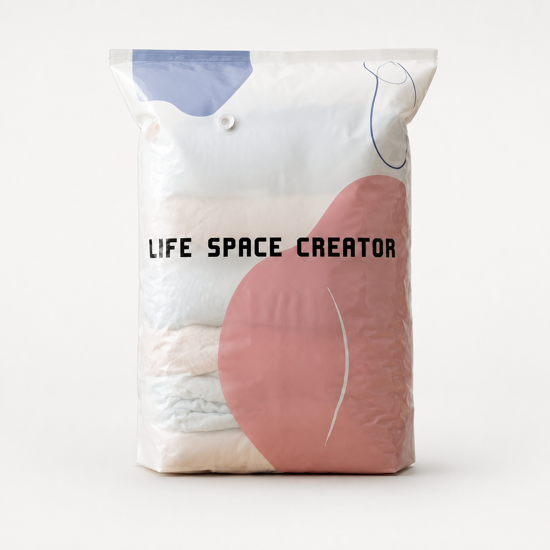 Spacenest – Torby próżniowe 3D bez pompy do przechowywania w szafie i pościeli (2-pak)