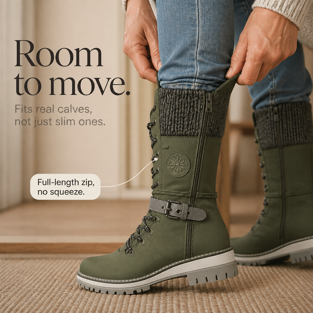 Snowbella – Zimowe Buty do Kolan z Boku na Zamek