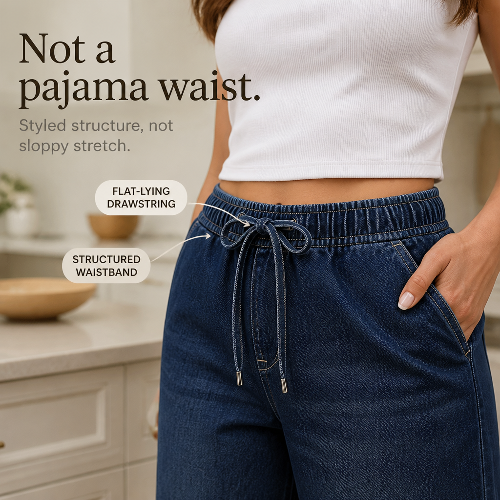 Wearbella – Regulowane Dżinsy Barrel w Luźnym Kroju