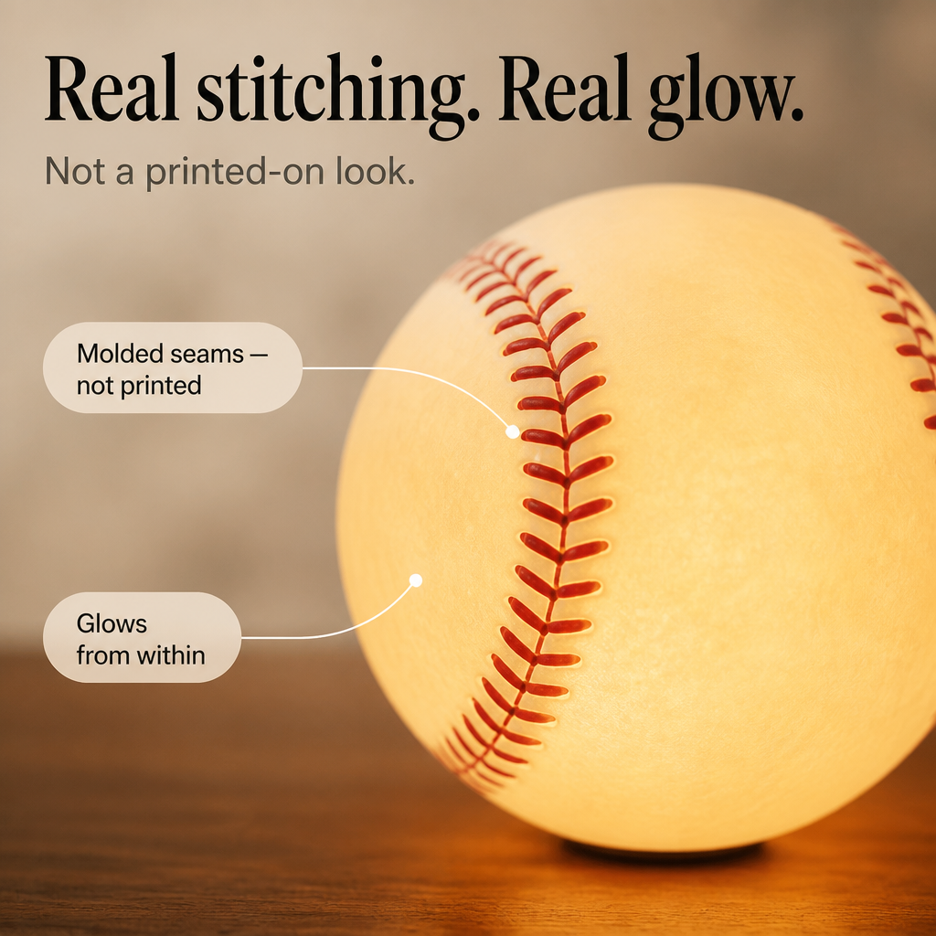 Home Plate Glow – Nocna Lampa w Kształcie Bazy Baseballowej