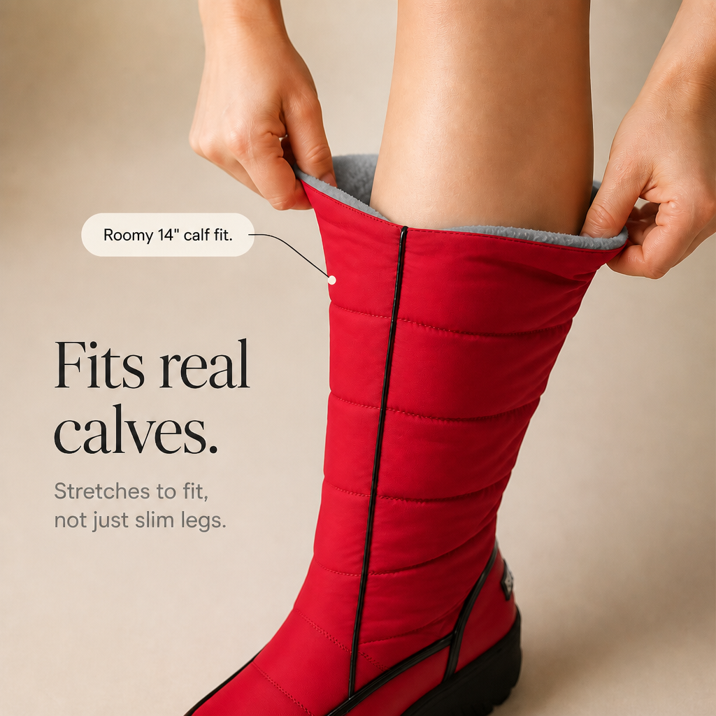 Wearbella – Botki z sztucznym futrem do kolan
