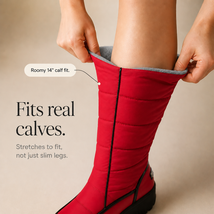 Wearbella – Botki z sztucznym futrem do kolan