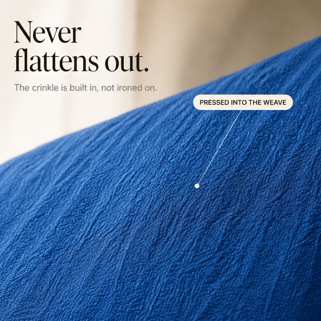 Crinklewear – Zestaw topu i szerokich spodni