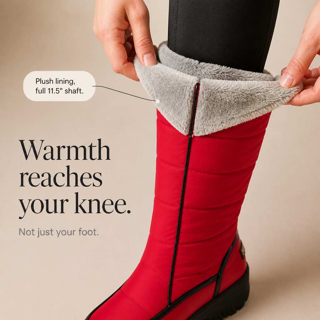 Wearbella – Botki z sztucznym futrem do kolan
